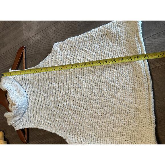 Anthropologie Pilcro Cowl Neck Sleeveless Knit Sweater Ivory Women’s size Medium - Picture 9 of 12